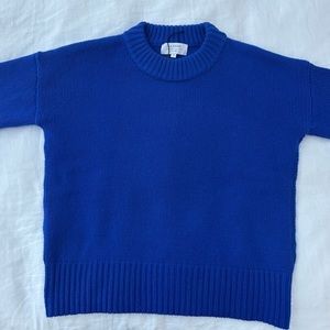 La Ligne Solid Marin Sweater in Cobalt Blue sz Small